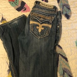 Boot cut rock revival jeans